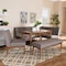 Baxton Studio Arvid Mid-Century Gray Upholstered 5-Piece Wood Dining Nook Set 155-9305-9306-9307-9308 - alternate 6